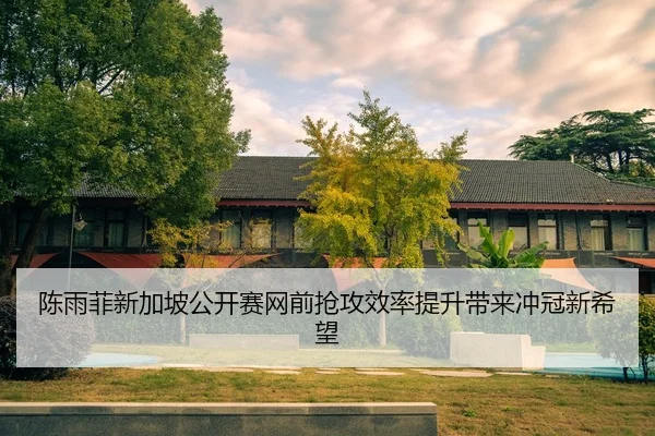 陈雨菲新加坡公开赛网前抢攻效率提升带来冲冠新希望